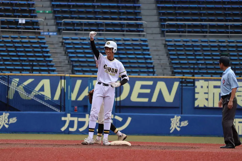 【画像・写真】市原中央・松平　初戦登板なしも4番で2安打　小川の二塁打でサヨナラ勝ち