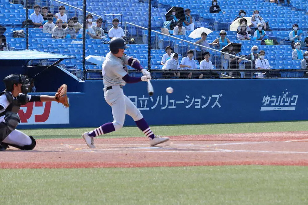 【画像・写真】明大中野・片桐心　進撃の2番だ3安打2盗塁「自分の役目」全5打席出塁で8点呼んだ