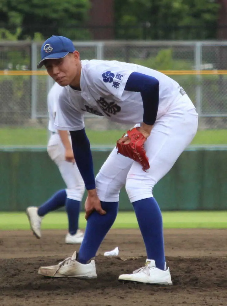 【画像・写真】筑陽学園・木口、アクシデントに耐え7回110球零封　脱水症状で足がつるも「8割の力で投げた」