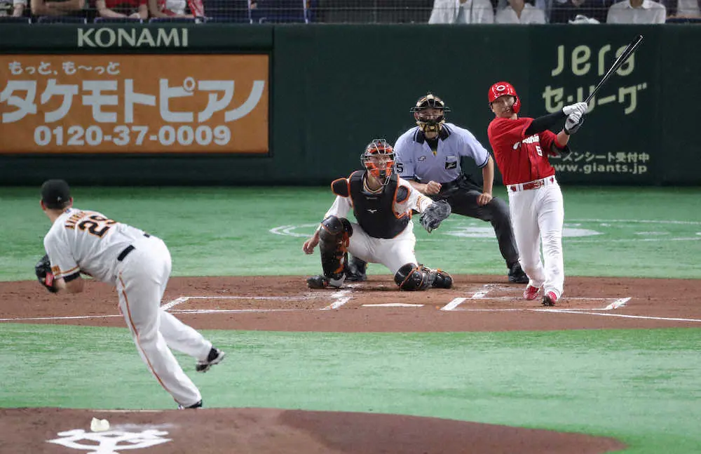 【画像・写真】広島・長野が古巣撃ち！今季初本塁打が先制アーチ