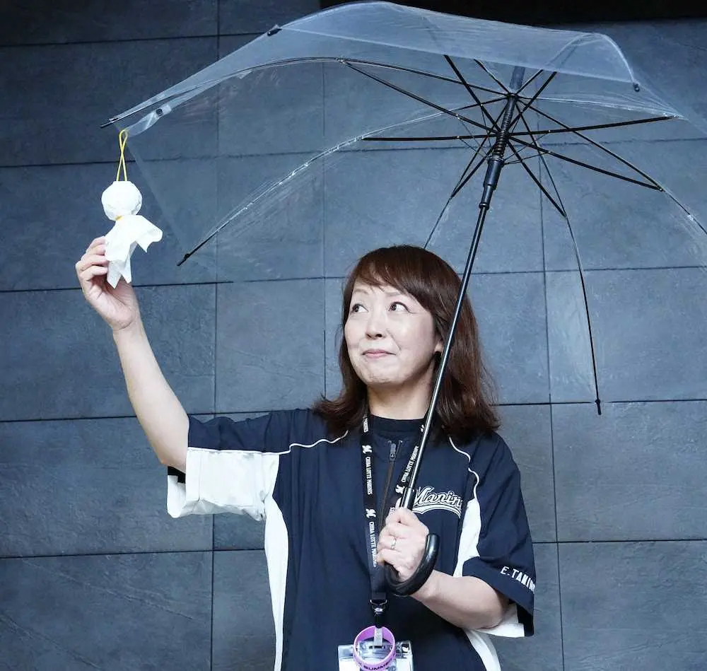 【画像・写真】ロッテ名物ウグイス嬢・谷保恵美さん　雨天中止で通算2000試合お預け