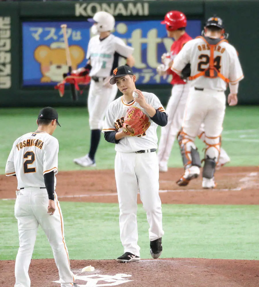 【画像・写真】巨人・高橋「申し訳ないです」5四球で自滅5敗　チーム299四球、415失点、失策59はセ界断トツ…