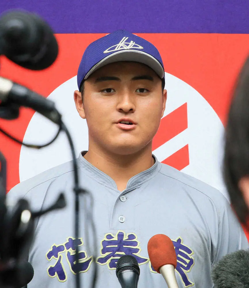 【画像・写真】花巻東・佐々木麟太郎お目覚めの2安打1打点　2度目の夏に「もう1度甲子園に戻りたい」