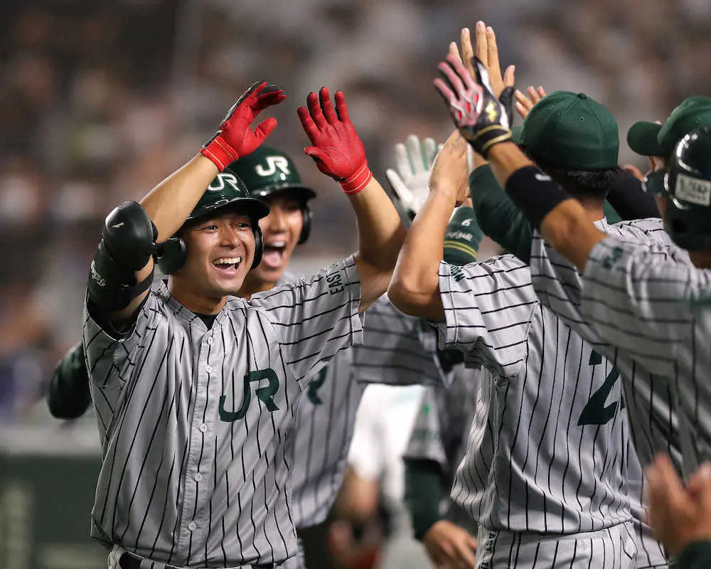 【画像・写真】JR東日本・浜岡監督も驚く1イニング3発！プロ注目・河野を粉砕