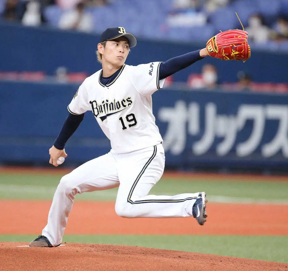 【画像・写真】オリ・山岡　前半戦ラス投白星締め！制球苦しむも粘投6勝「先に点取ってもらい楽に投げさせてもらった」