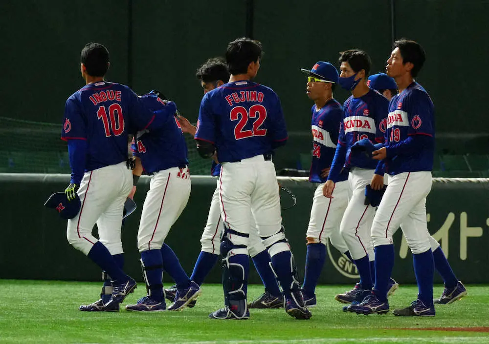 【画像・写真】Honda　TDKに敗れ2大会連続初戦敗退　初回打球見失った外野手号泣…高校、大学では二塁の名手