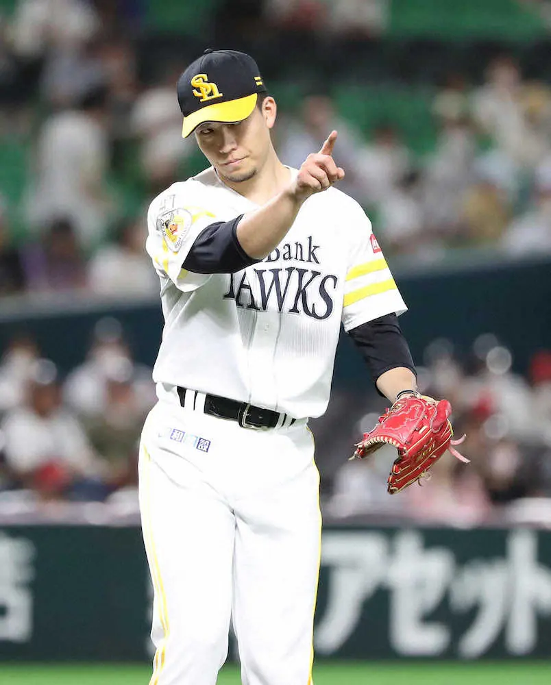 【画像・写真】ソフトバンク　エースが連敗止めた！千賀が8回無失点の力投で今季8勝目、打線も9安打7得点で快勝