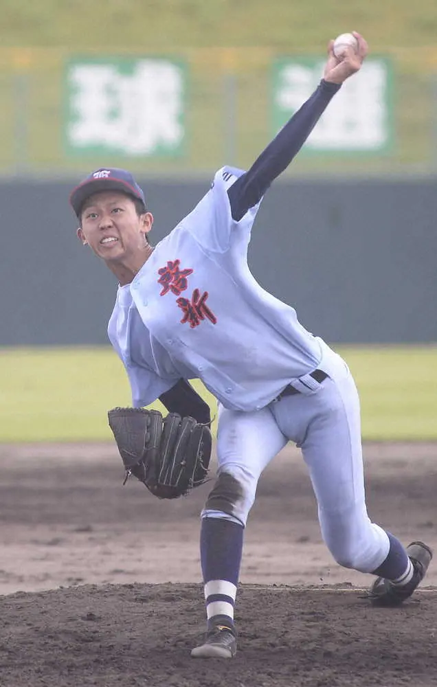 【画像・写真】啓新が福井4強一番乗り！　6回から救援の松宮碧久が4回0封