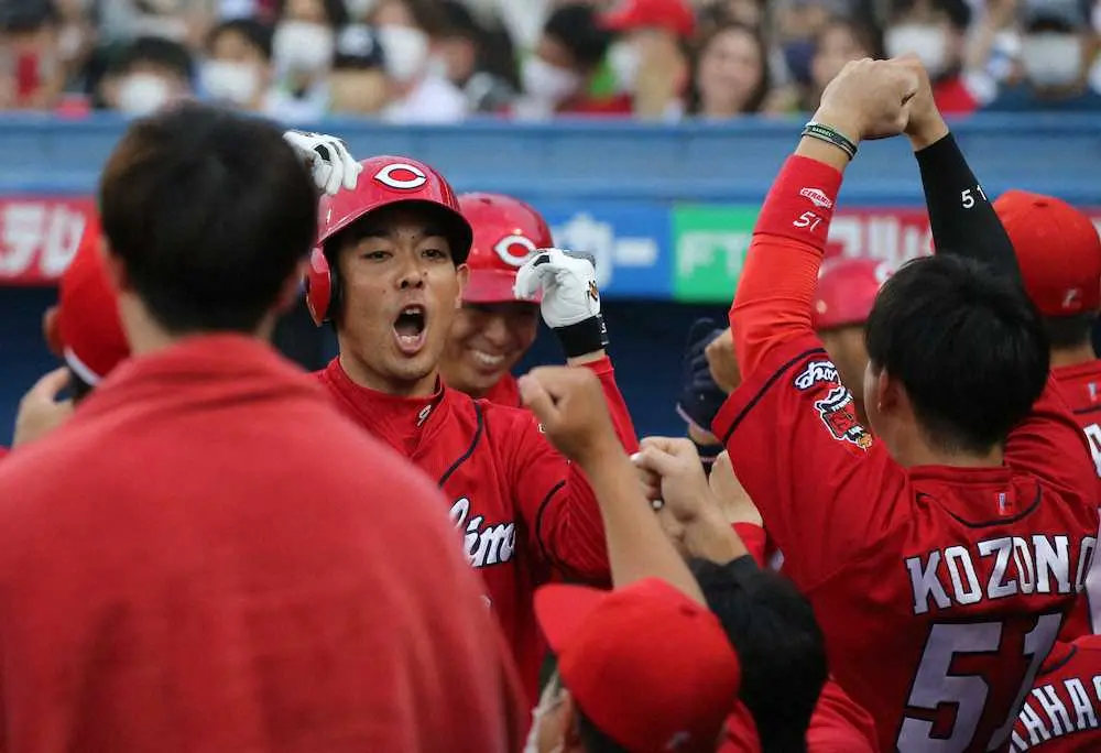 【画像・写真】広島・秋山弾から15点「1、2番がいい形で回してくれた」今季最多22安打＆Aクラスターン呼んだ