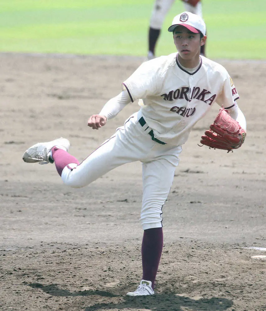【画像・写真】盛岡中央の最速152キロ右腕・斎藤響介　注目の進路は「これから長く考えて決めたい」