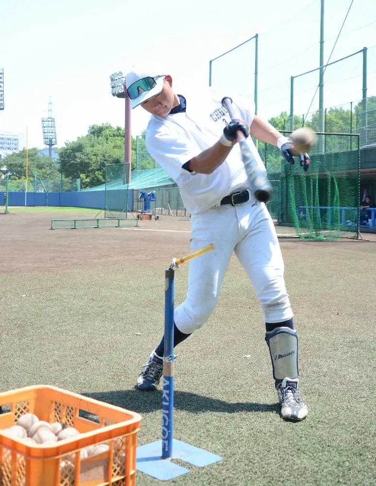 【画像・写真】【スポニチスカウト部(23)】中大・森下「バットを縦に使う」　メジャー流で身についた広角打法