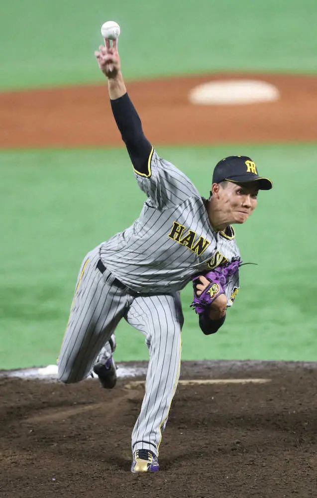 【画像・写真】阪神・湯浅、初の夢舞台で直球一本14球！最後は153キロで西武・山川斬り「めちゃくちゃ緊張した」