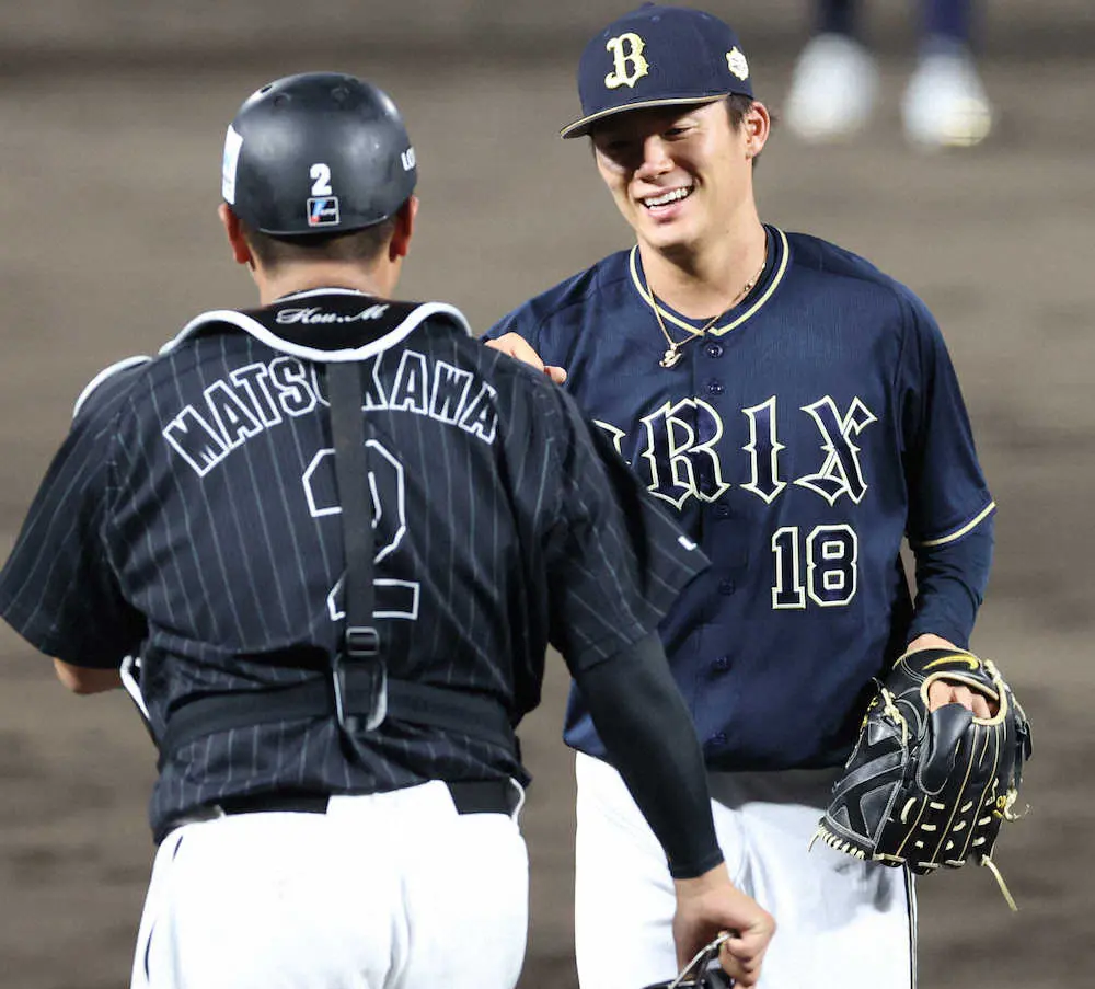 【画像・写真】オリ・由伸　佐藤輝斬り「マウンドから凄いスイングを見られました」