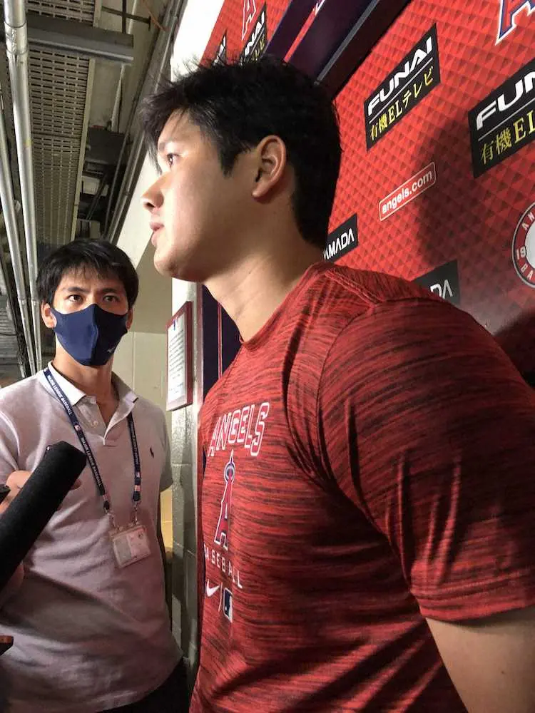 【画像・写真】【大谷と一問一答】トレード報道過熱、残りたい気持ちは？に「やることをやるしか」「今はやっぱり」