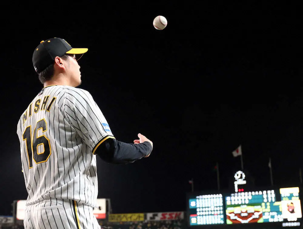 【画像・写真】阪神・西勇、7回4安打無失点の好投　ヤクルト打線封じる