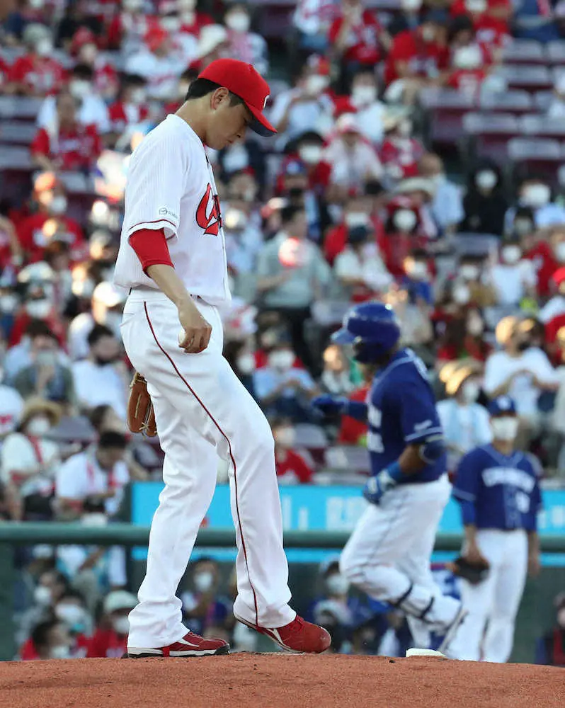 【画像・写真】広島・佐々岡監督「エースに託したいという気持ちだった」　後半戦開幕託した大瀬良が4失点KOでガックリ
