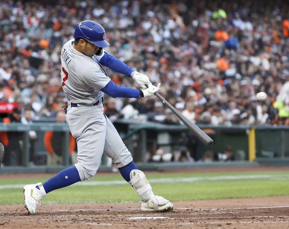 【画像・写真】カブス・誠也、3戦ぶり安打　リーグ新人トップ15本目の二塁打もあと1本が出ず敗戦