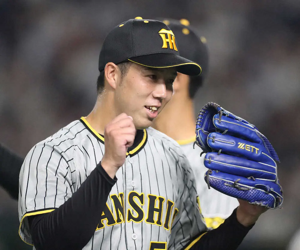 【画像・写真】阪神・青柳　球団先発右腕では村山実以来9連勝で通算50勝到達、球宴では敵将に“取材”も敢行