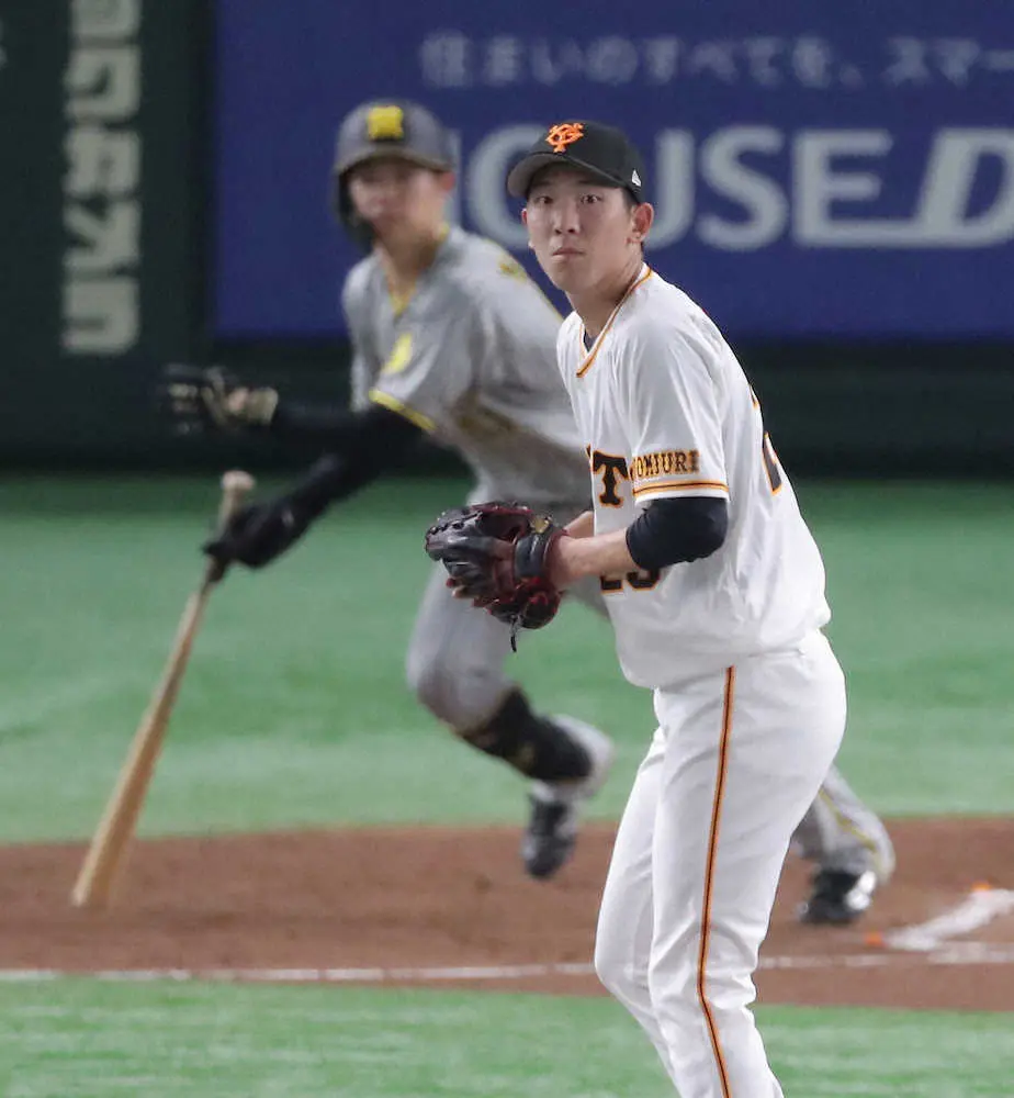 【画像・写真】巨人・戸郷　今季20イニング目にして阪神戦初失点　初の2桁勝利懸かった伝統の一戦で先制許す
