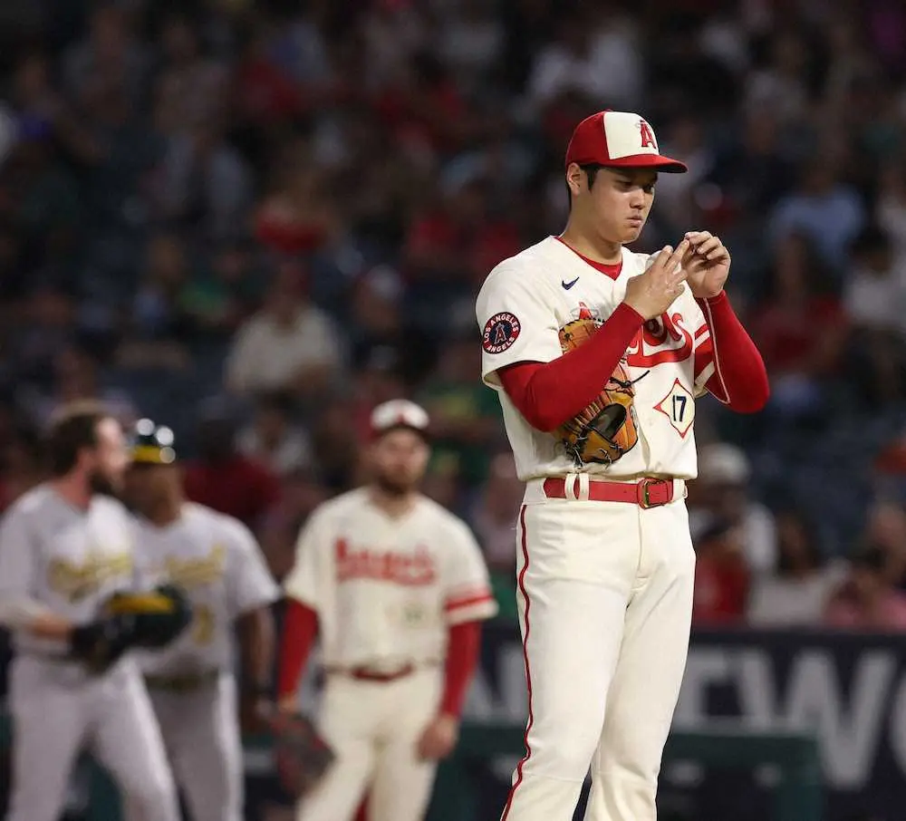 【画像・写真】大谷翔平　登板自己ワースト3連敗で7敗目　104年ぶり偉業またお預け、連続試合2桁奪三振もストップ
