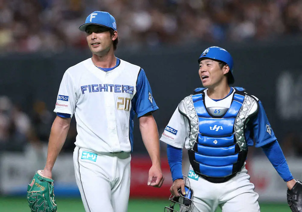 【画像・写真】日本ハム・上原「物凄く気合が入った。全く寝られなかった」ソフトB・東浜との沖縄対決制し3勝目