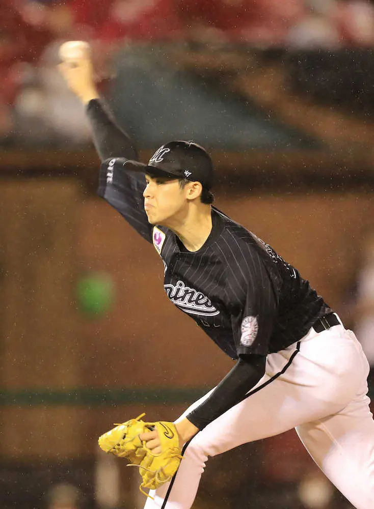 【画像・写真】ロッテ・朗希　自己ワーストタイ5失点「精度が良くなかった」後半戦初先発6回途中KO