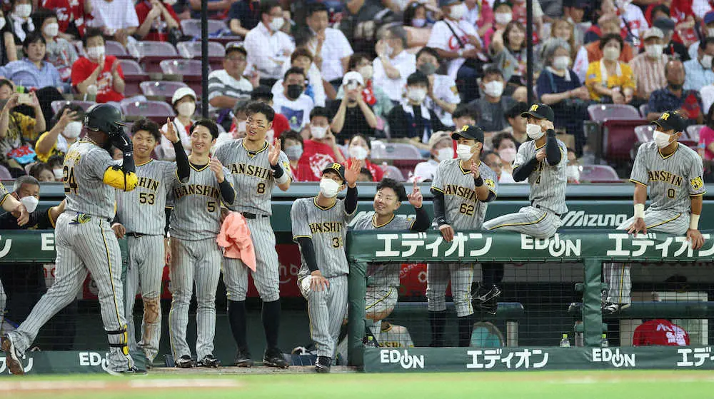 【画像・写真】阪神　鬼門マツダで今季2勝目　大山、北條離脱も一丸星で広島戦の今季負け越し確定許さず