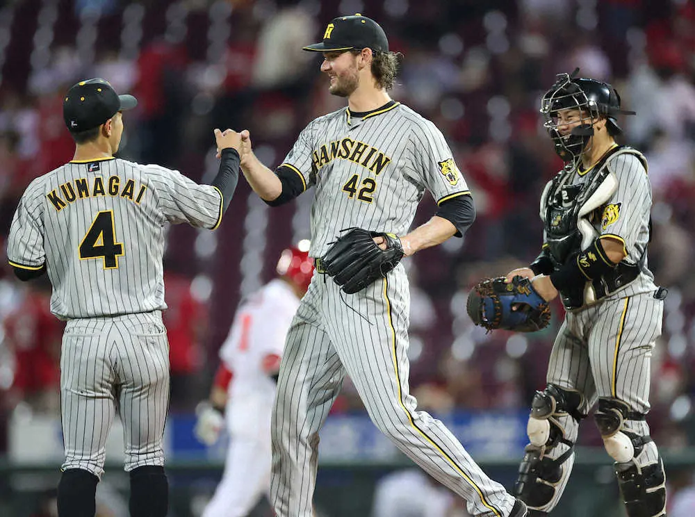 【画像・写真】阪神　前夜の悪夢払しょく！広島戦7カード目で今季初の勝ち越し　ケラーが初セーブ