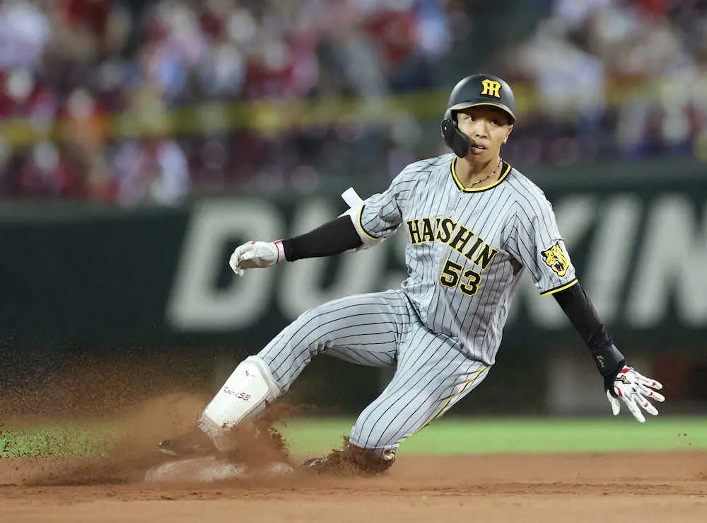 【画像・写真】阪神・島田　乱打戦制すV撃　ありがとう～4カード連続勝ち越し　うなぎの“旬”続く8月打率.423