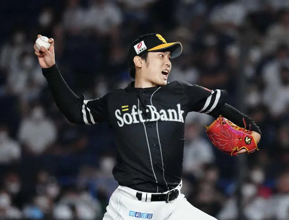 【画像・写真】ソフトB・石川　1カ月ぶり白星で今季4勝目！8回無失点9Kの快投　今宮が2安打2打点の活躍