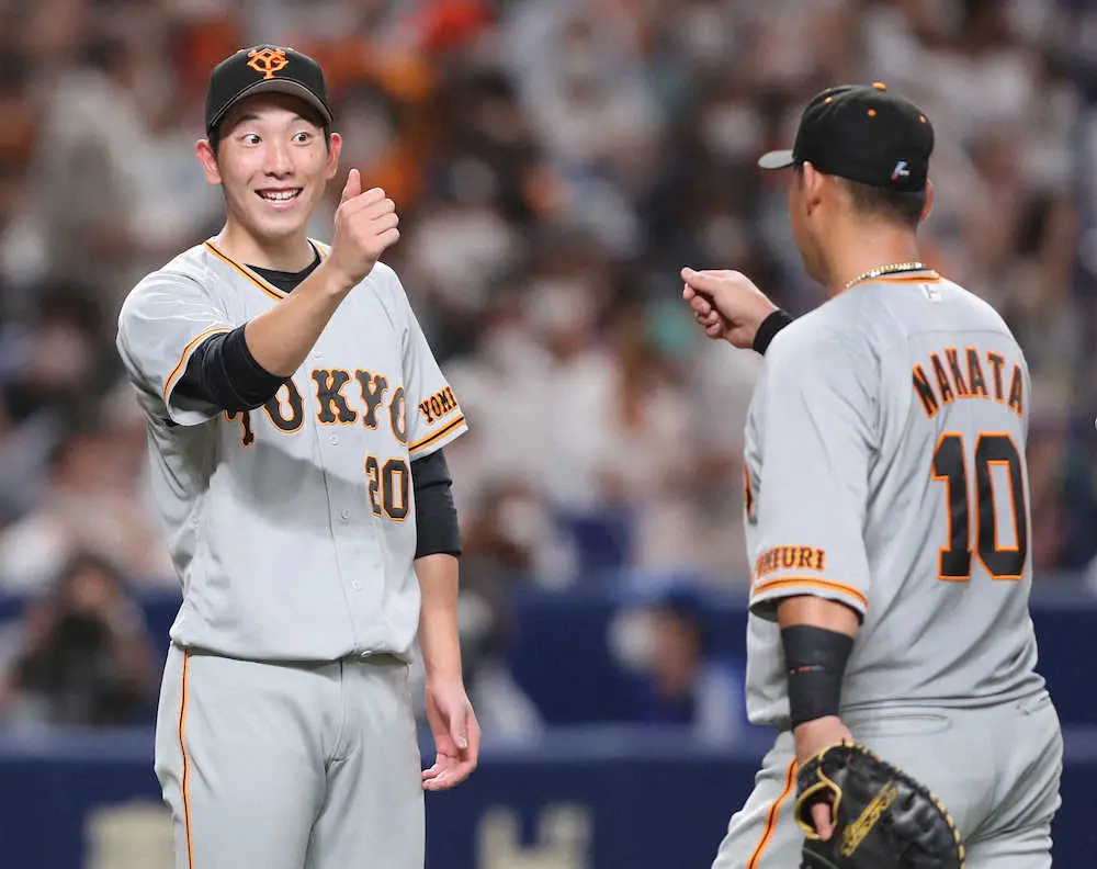 【画像・写真】巨人・戸郷「いやー、もう3年かかったんで」初の2桁勝利に満面笑み　中田弾に「しびれました！」