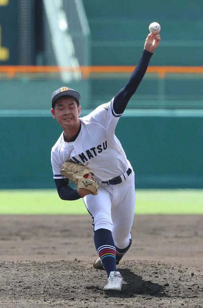 【画像・写真】【甲子園】高松商　プロ注目・浅野の“清原超え”&2打席連発で快勝「出塁を目指した結果がホームラン」