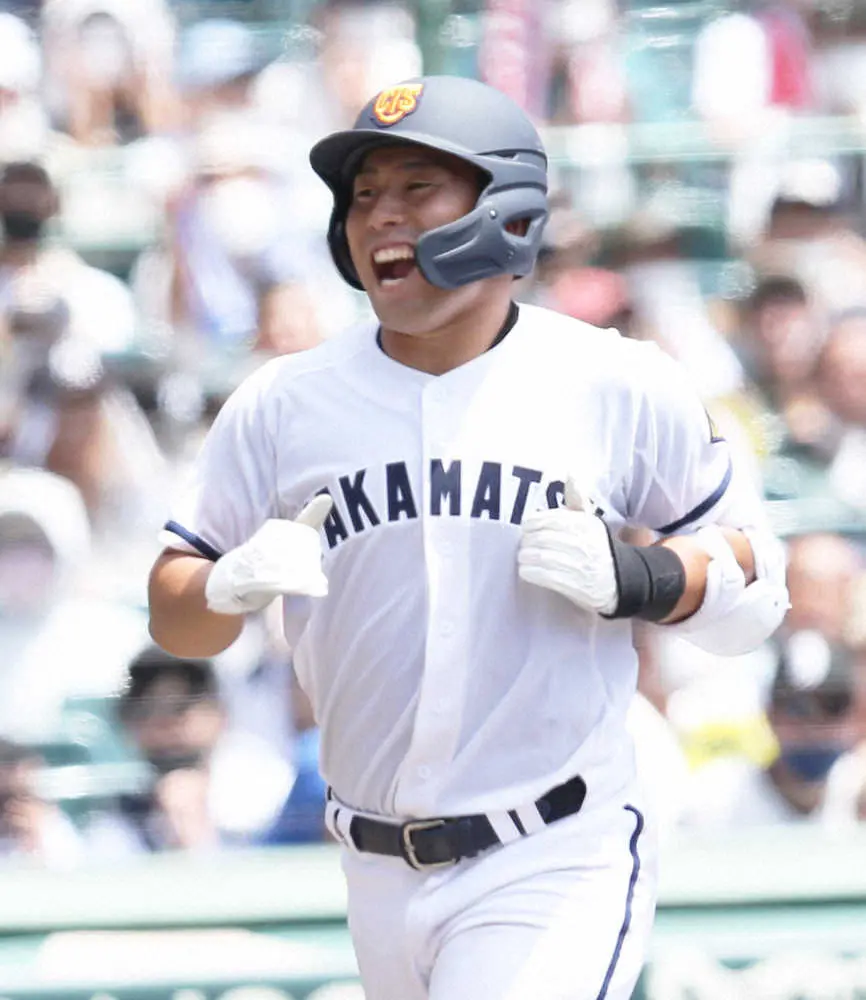 【画像・写真】【甲子園】高松商・浅野　1死一、二塁から申告敬遠？　佐久長聖・藤原監督「さすがにできない」