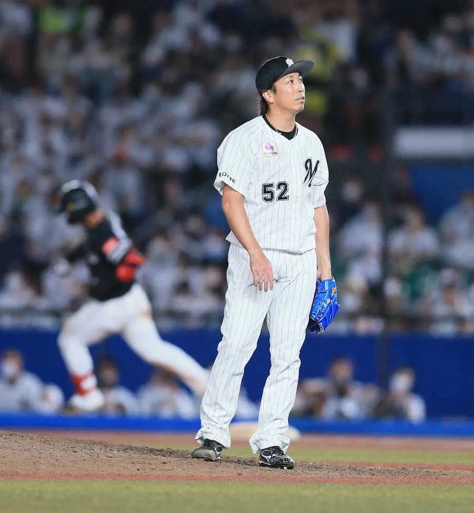 【画像・写真】ロッテ益田が痛恨の決勝弾浴びる…4連敗で、振り向けば最下位・日本ハムとも5ゲーム差