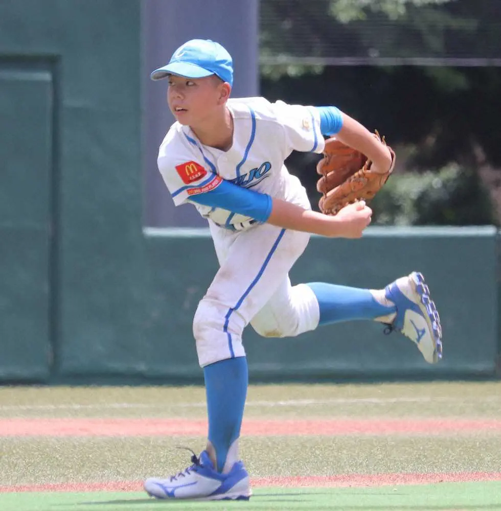 【画像・写真】中条ブルーインパルス・服部　完全試合達成！53球で6イニング18人抑える