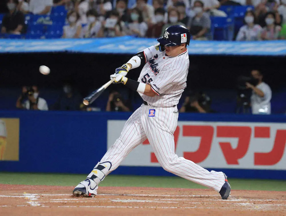 【画像・写真】ヤクルト村上、41号先制ソロで球団最速シーズン100打点達成！　11日の史上最年少40号に続く偉業