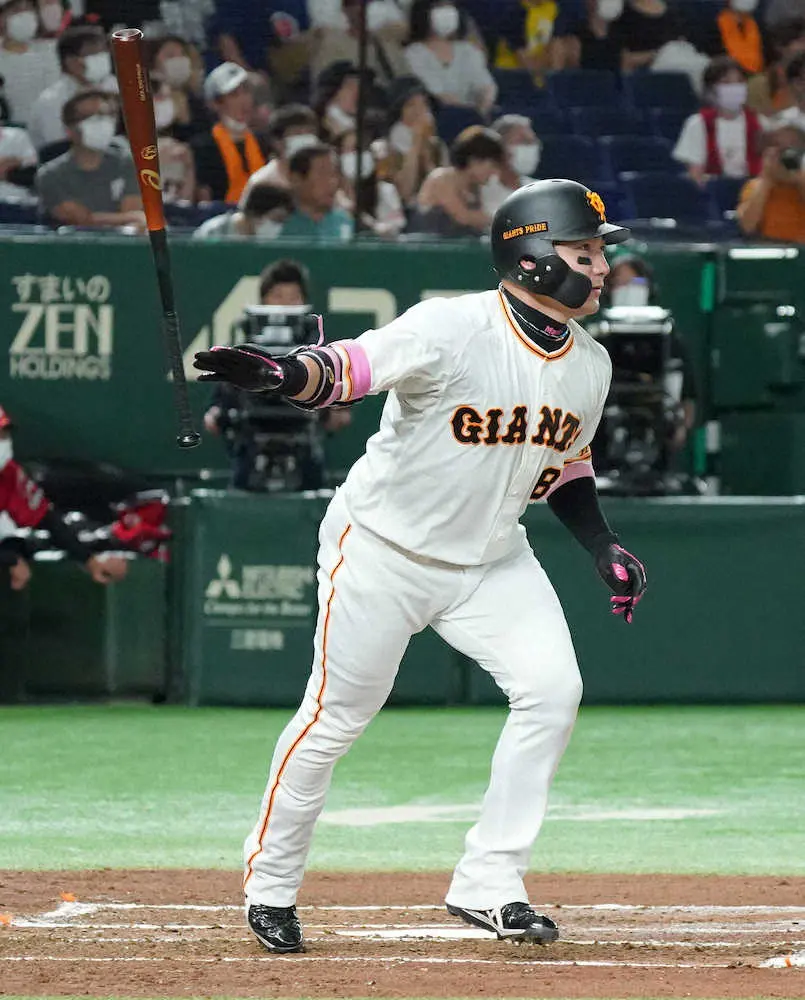 【画像・写真】巨人・丸　初回“自滅”2失点の先発・堀田救う22号同点2ラン!岡本和、阪神・大山に並ぶ2位タイ浮上