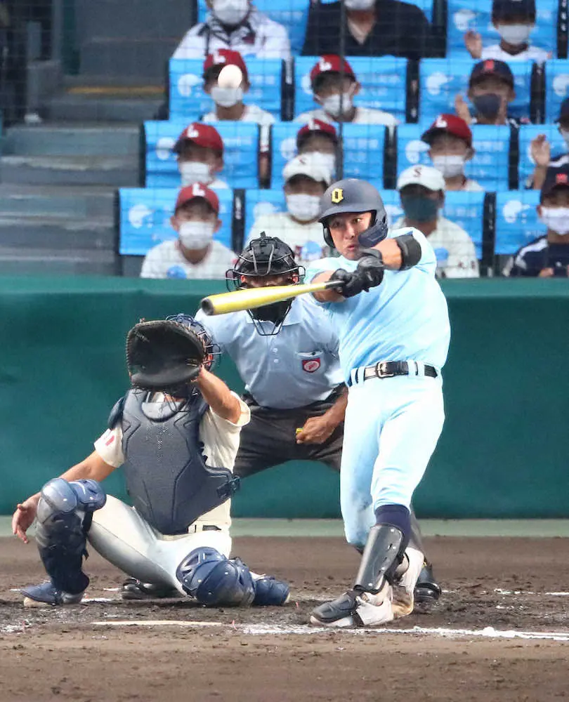 【画像・写真】【甲子園】近江・山田陽翔が満塁弾！投手・山田を自ら援護「大谷やん」「山田くん（大谷）」