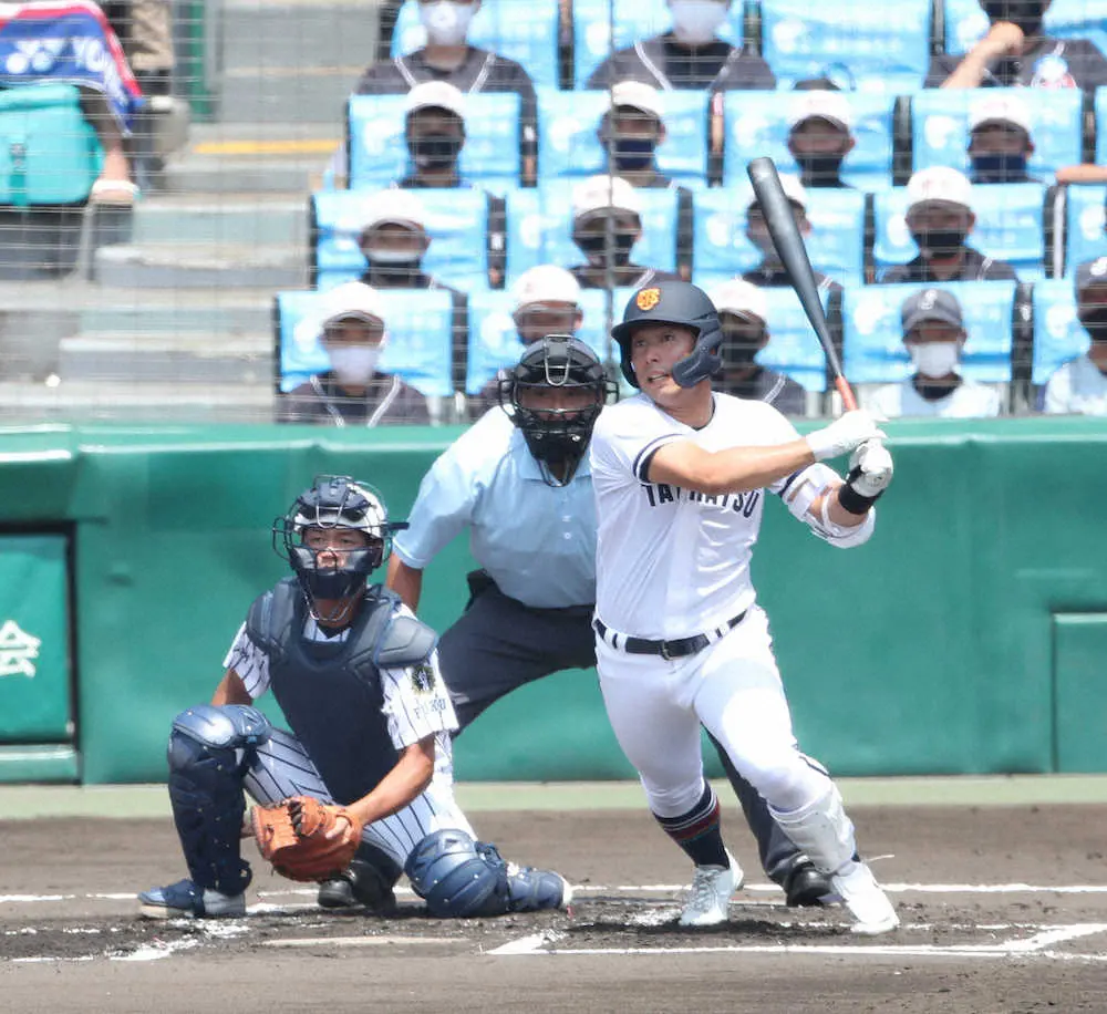 【画像・写真】強打に快足「怪童」のDNA受け継ぐ高松商・浅野