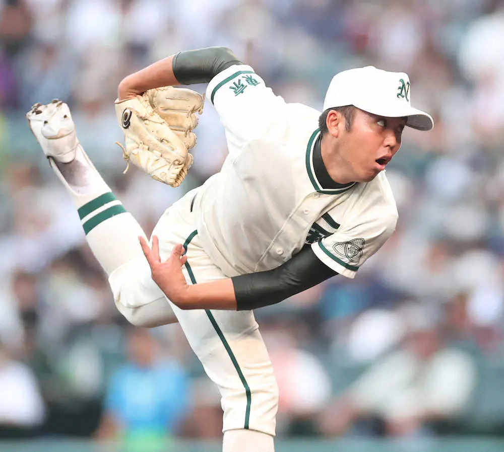 【画像・写真】【甲子園】二松学舎大付・布施「逃げずに投げられた」大阪桐蔭に4回1／3を無失点　選抜から成長　