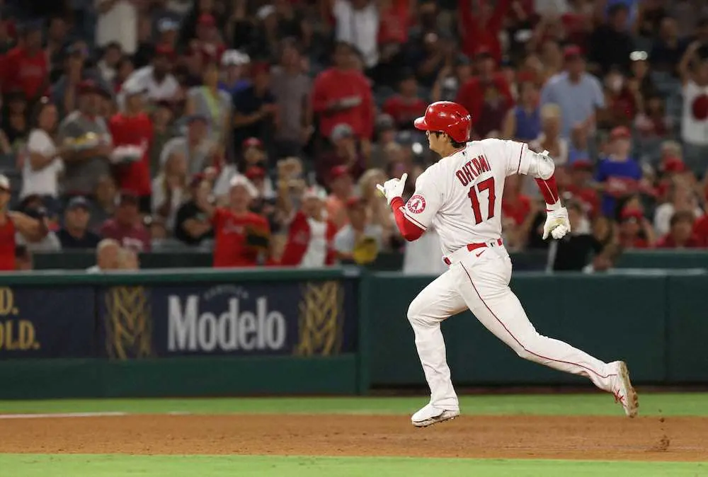 【画像・写真】大谷翔平　左中間三塁打にネット驚がく「足速すぎる」「三塁まで余裕で到達」「ターボ積んでる」