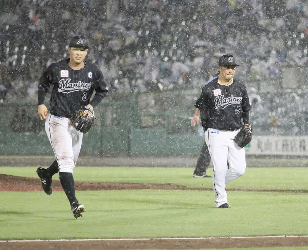 【画像・写真】ロッテ・美馬「雨も味方して、守備にも打線にも助けられた」降雨コールドで5年ぶり“完封”