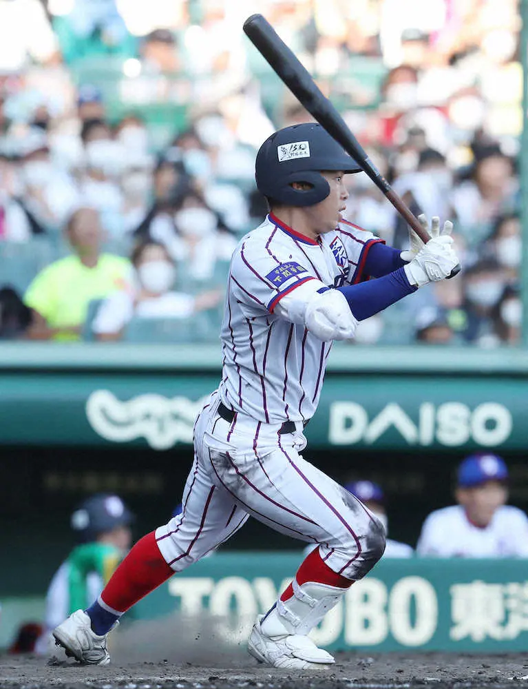 【画像・写真】【甲子園】下関国際が大阪桐蔭を下して初の4強!　9回に4番・賀谷が会心逆転打