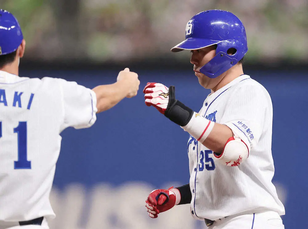 【画像・写真】中日サヨナラ！立浪監督にバースデー勝利プレゼント　9回に19歳土田が劇打！