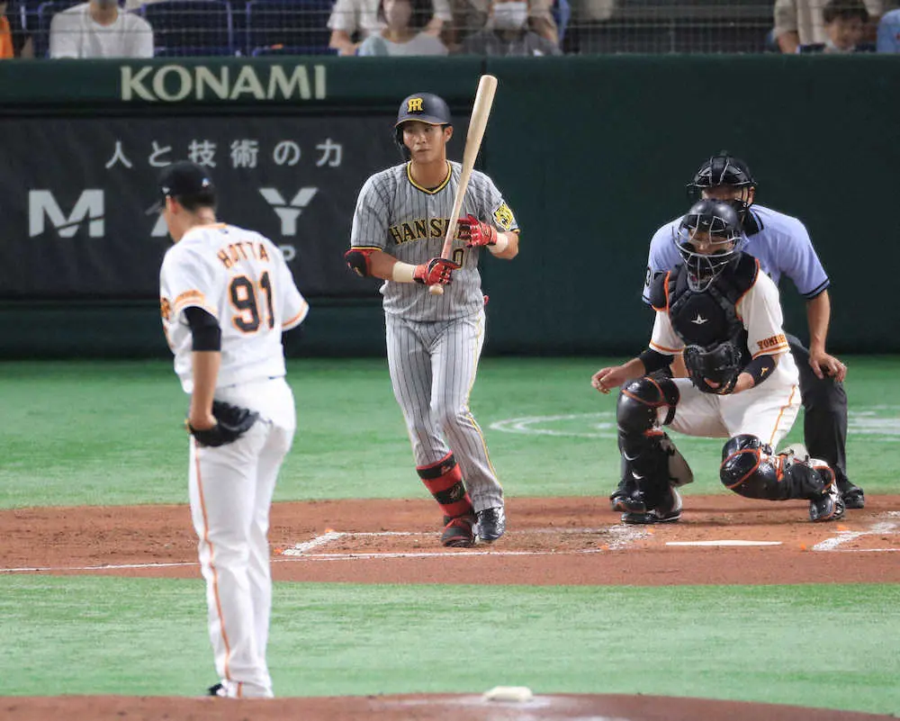 【画像・写真】【内田雅也の追球】チームの粘り呼ぶ貴重な四球　木浪が梅野が“つなぎ役”果たした