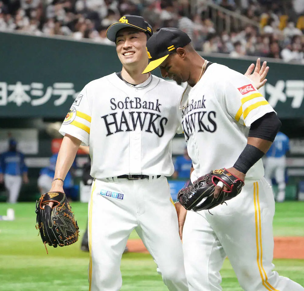 【画像・写真】ソフトバンクが3連勝で首位猛追　野村勇が2発！球団新人本塁打記録に並ぶ　先発・和田は今季4勝目