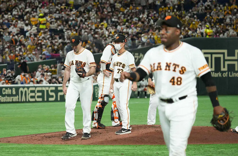 【画像・写真】巨人6連敗！　中日とついに1・5差に　23日から直接対決、100戦以上消化で最下位なら25年ぶり