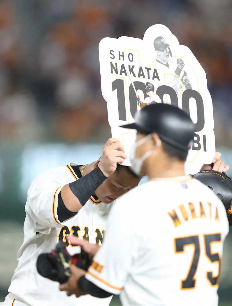 【画像・写真】巨人・中田翔　平成生まれ初の通算1000打点「たくさんの方に支えられ達成できました」史上47人目