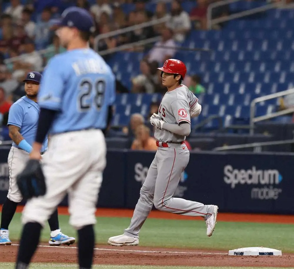 【画像・写真】大谷翔平　3試合ぶり安打！初回に詰まりながらも“パワー”で左前打　球団売却が明らかになって初試合