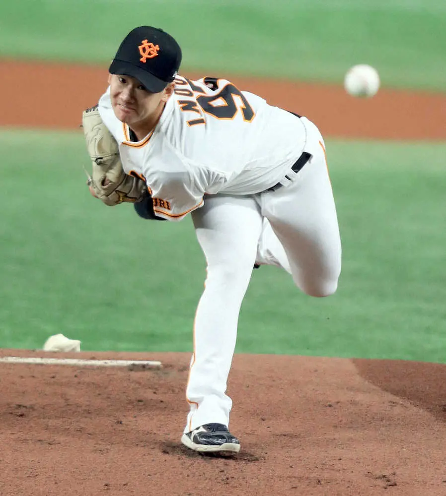 【画像・写真】巨人　打線振るわず再びワーストタイ借金7…プロ初先発・井上が5回途中3失点で初黒星